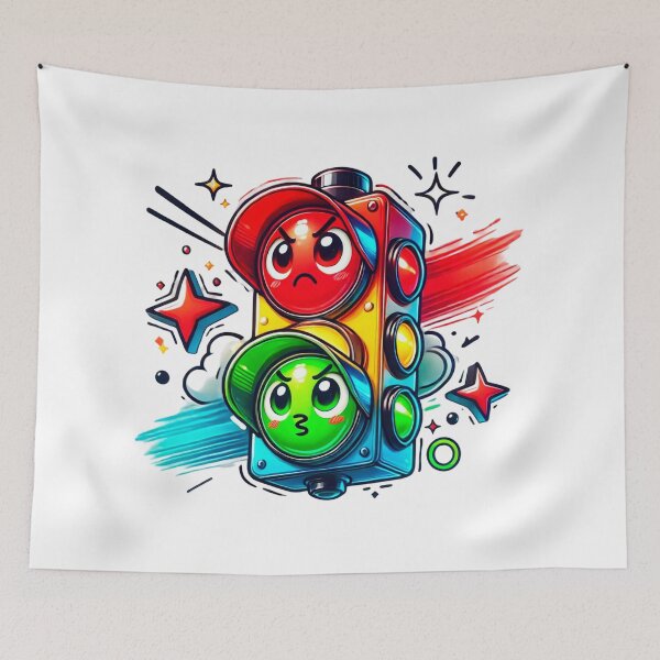 Item preview, Funny Traffic Light - Funny Light Expressions designed and sold by Trijota.