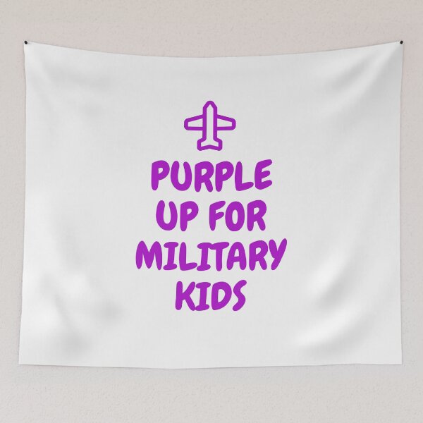 Item preview, Purple Up Military Kids Airplane designed and sold by Sartoris Art.