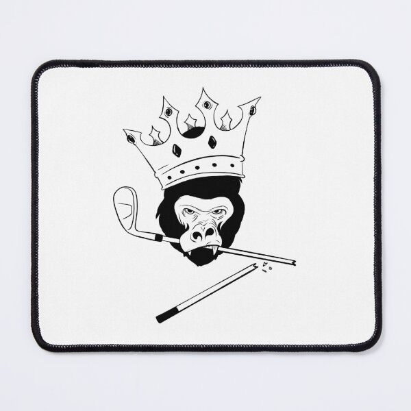 Item preview, King Gorilla: Crowned Beast with Golf Club designed and sold by avellis illustrations.