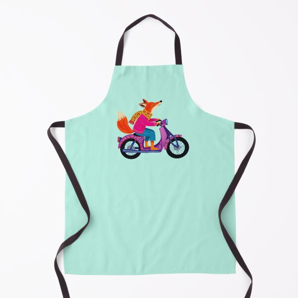 Item preview, Foxy Moped Colorful Painting designed and sold by Magnolia Valley Art.