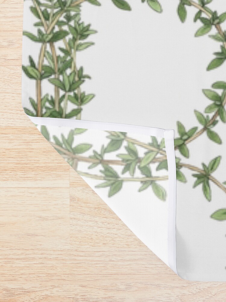 Thumbnail 2 of 5, Shower Curtain, THYME LETTER B designed and sold by Art-type.