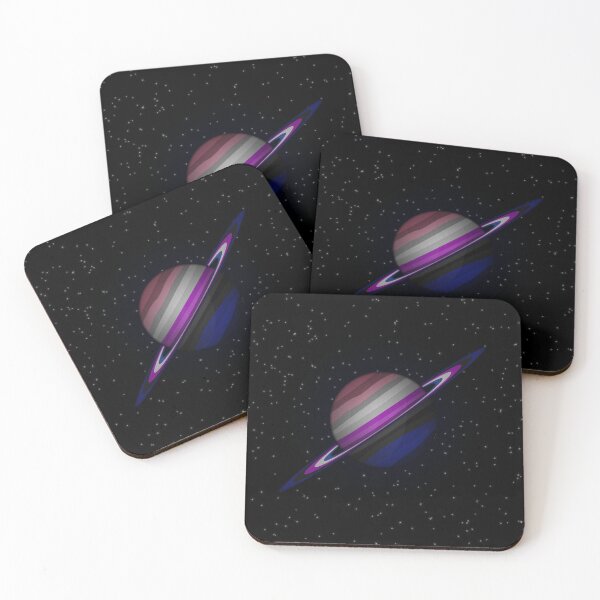 Item preview, Planet and Rings in Gender Fluid Pride Flag Colors designed and sold by LiveLoudGraphic.