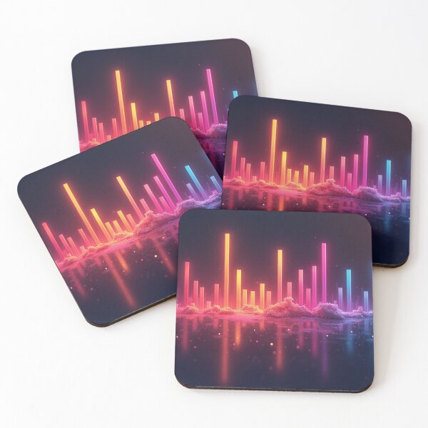 Item preview, Music bars colorful above the clouds designed and sold by Ocdawa.