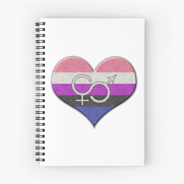 Item preview, Large Gender Fluid Pride Flag Colored Heart designed and sold by LiveLoudGraphic.