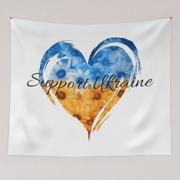 Item preview, Support Ukraine Sunflower Heart for Ukraine designed and sold by Boddicca.