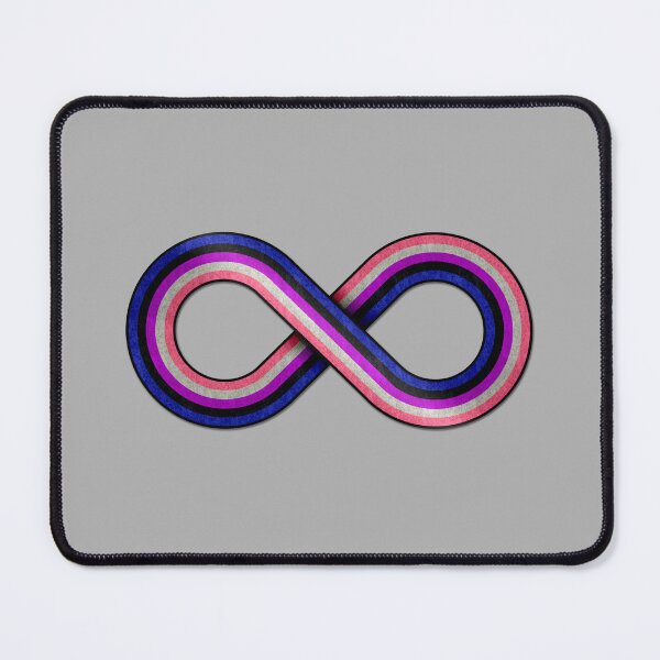 Item preview, Large Infinity Vector Symbol Striped with Gender Fluid Pride Flag designed and sold by LiveLoudGraphic.