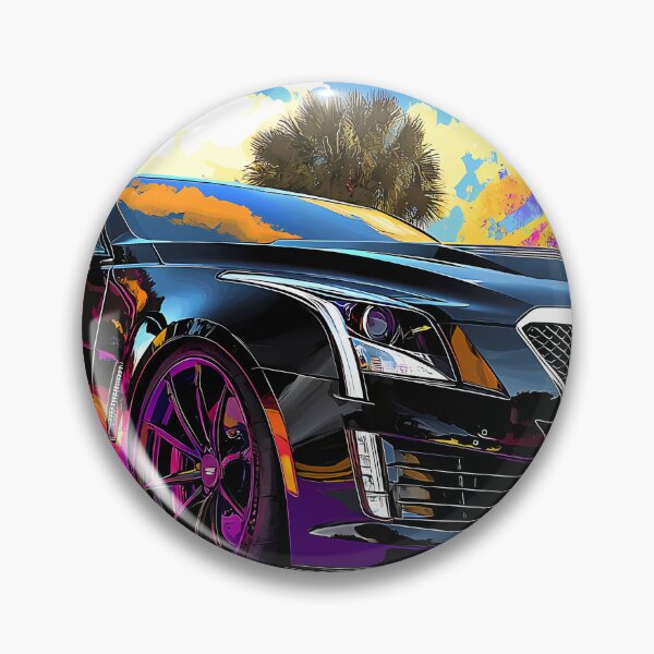 Artikelvorschau, Pop-Art-Schwarzes Cadillac ATS-V Coupé – Mutige, elegante und kraftvolle Automobilkunst VI entworfen und verkauft von AutoPopStudio.