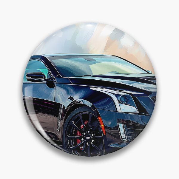 Artikelvorschau, Pop-Art-Schwarzes Cadillac ATS-V Coupé – Mutige, elegante und kraftvolle Automobilkunst VII entworfen und verkauft von AutoPopStudio.
