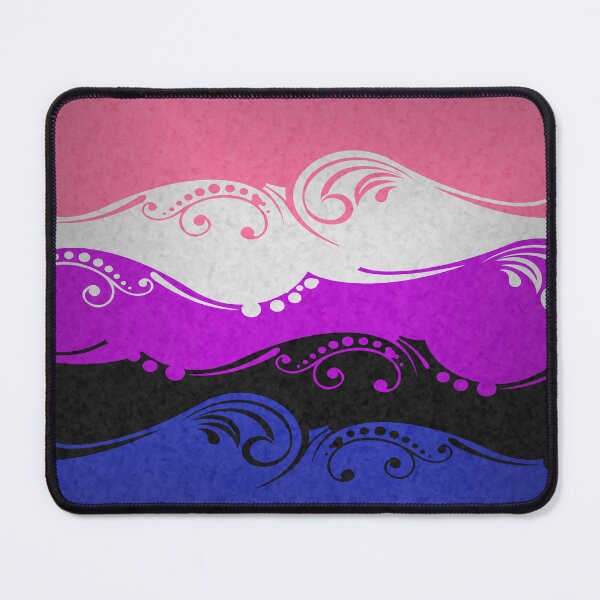 Item preview, Fancy Swooped and Swirled Gender Fluid Pride Flag Background designed and sold by LiveLoudGraphic.