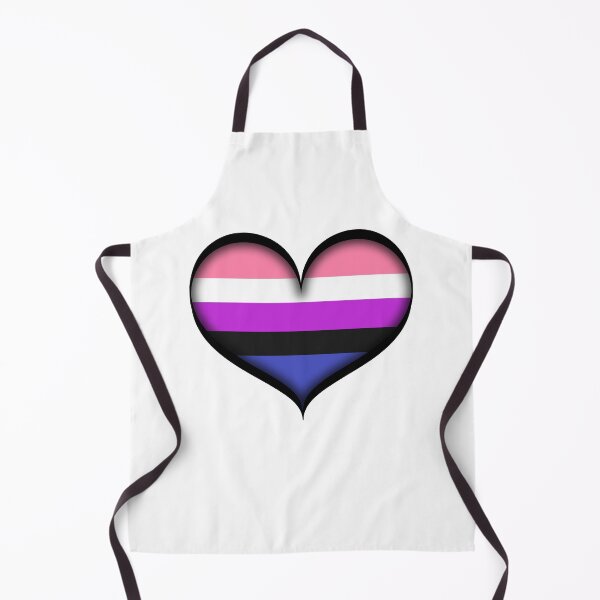 Item preview, Large Vector Heart in Gender Fluid Pride Flag Colors designed and sold by LiveLoudGraphic.