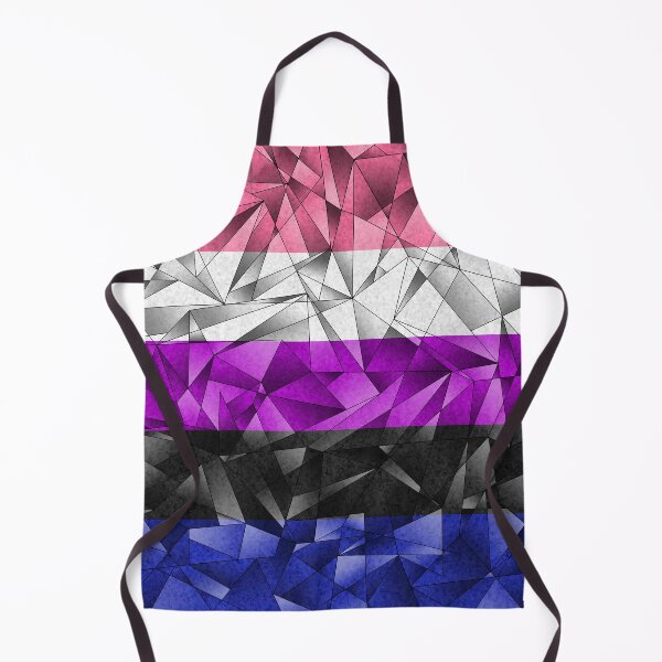Item preview, Abstract Fractal Triangles Gender Fluid Pride Flag Pattern designed and sold by LiveLoudGraphic.