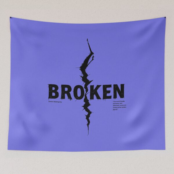 Item preview, Ernest Hemingway - The world breaks everyone, and afterwards, some are strong at the broken places. designed and sold by nature. electrified..