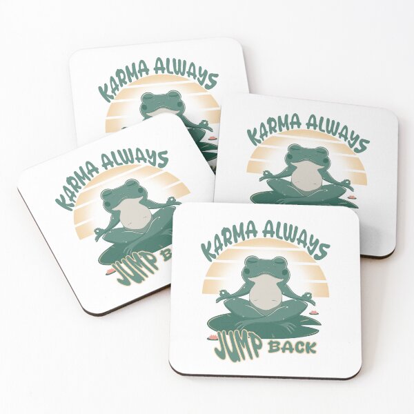 Item preview, Karma Always Jump Back - frog design designed and sold by OnlyColors.