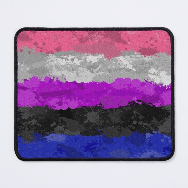 Item preview, Abstract Paint Splatter Gender Fluid Pride Flag Background designed and sold by LiveLoudGraphic.