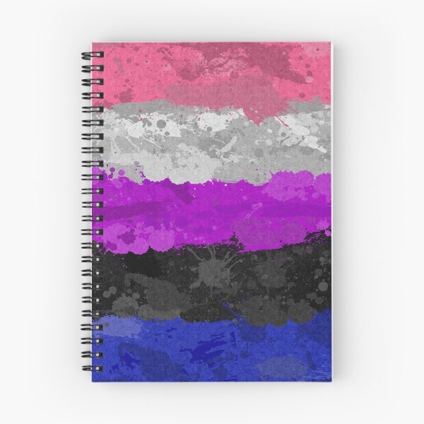 Item preview, Abstract Paint Splatter Gender Fluid Pride Flag Background designed and sold by LiveLoudGraphic.