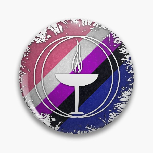 Item preview, Paint Splatter Gender Fluid Pride Flag Unitarian Universalism Symbol designed and sold by LiveLoudGraphic.
