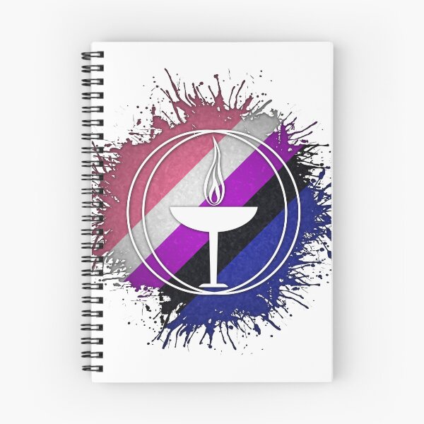 Item preview, Paint Splatter Gender Fluid Pride Flag Unitarian Universalism Symbol designed and sold by LiveLoudGraphic.