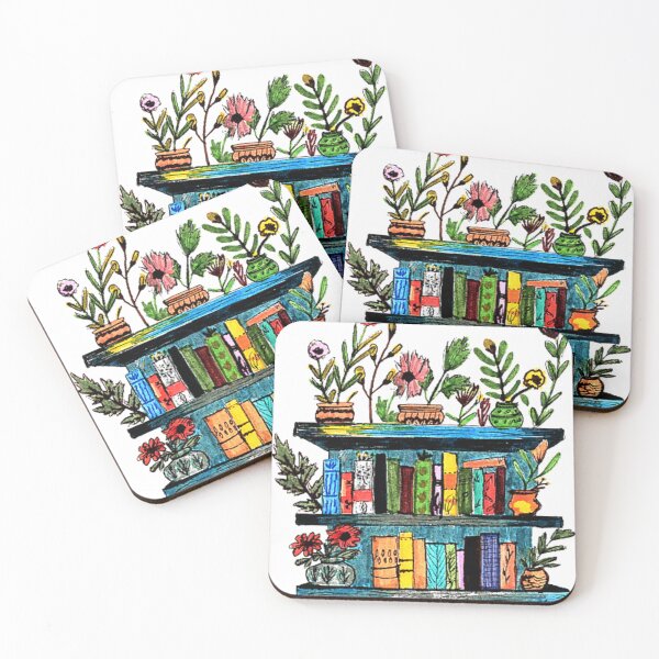 Item preview, Botanical Bookshelf – A Cozy Reading Nook designed and sold by TheRoots-.