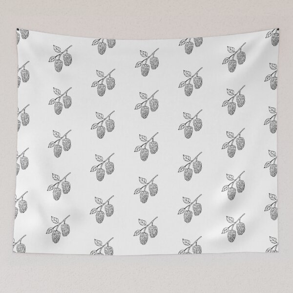 Item preview, A branch of mulberries hanging low, ripe and plump designed and sold by rasagamastore.