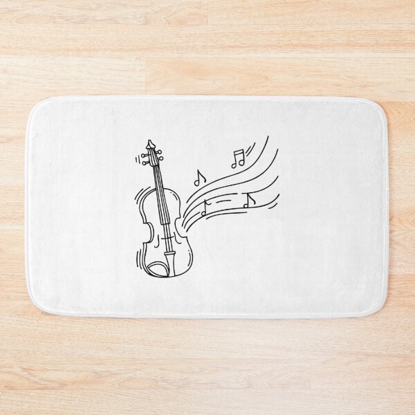Item preview, A sheet of music notes flowing from a violin designed and sold by rasagamastore.
