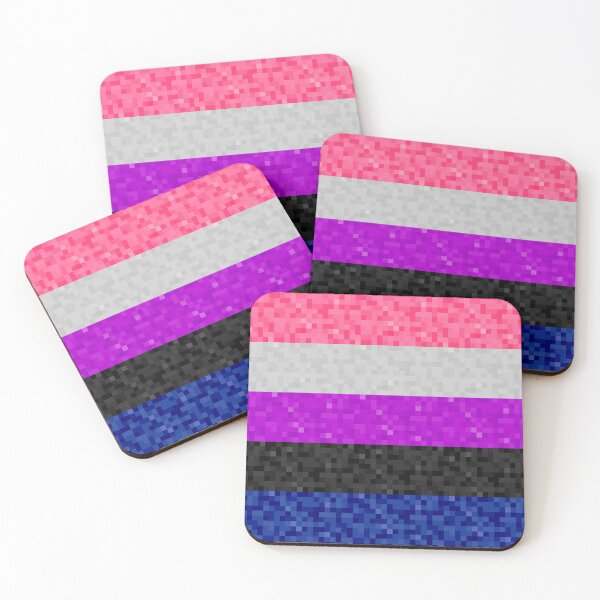 Item preview, Gender Fluid Pride Pixel Flag Repeating Background designed and sold by LiveLoudGraphic.