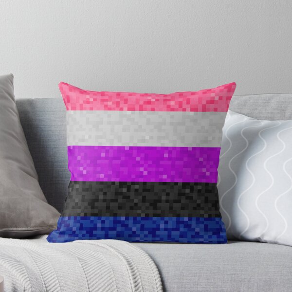 Item preview, Gender Fluid Pride Pixel Flag Repeating Background designed and sold by LiveLoudGraphic.