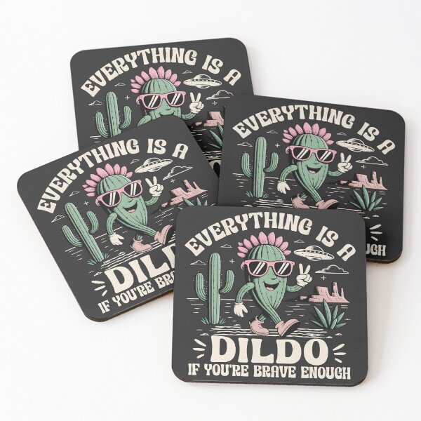 Item preview, Everything Is A D*ldo - Vintage Western Cactus Mascot designed and sold by BeansterNL.
