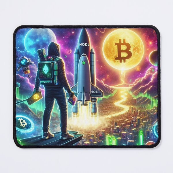 Item preview, HODL Rocket Crypto's Cosmic Journey designed and sold by Bored Elon.