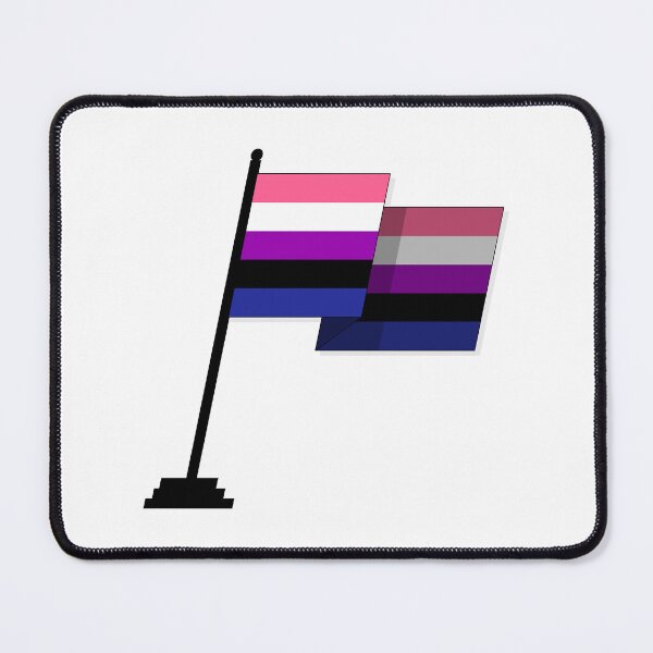 Item preview, Large Waving Flag in Gender Fluid Pride Flag Colors designed and sold by LiveLoudGraphic.