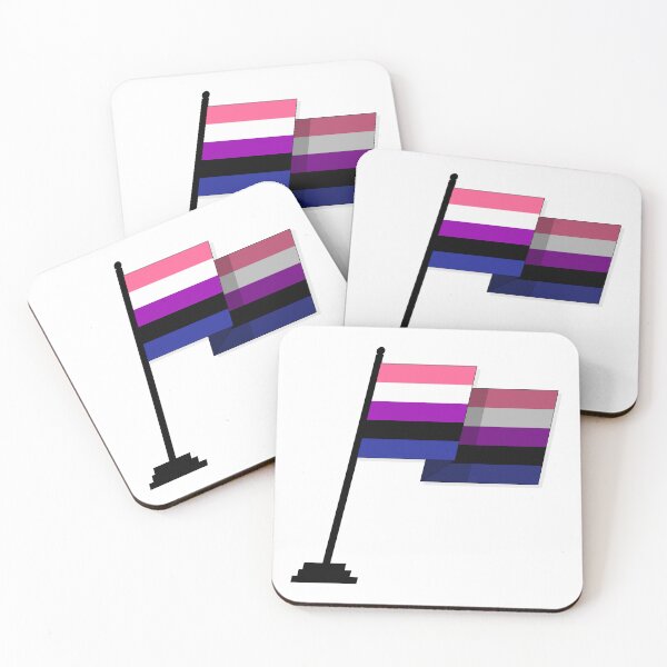 Item preview, Large Waving Flag in Gender Fluid Pride Flag Colors designed and sold by LiveLoudGraphic.
