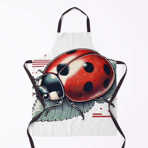 Aperçu de l'œuvre Détail de la coccinelle Feuille rouge créée et vendue par JonelleTshirts.