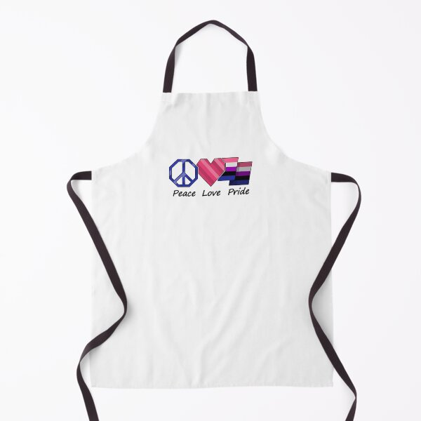 Item preview, Peace, Love, and Pride design in Gender Fluid pride flag colors designed and sold by LiveLoudGraphic.
