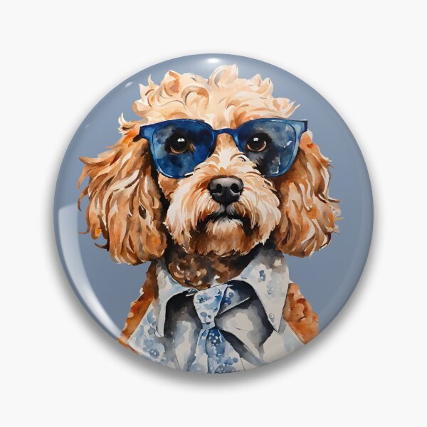 Item preview, Dapper Dood, Funny Doodle Dog Illustration  designed and sold by Happy Dog Doodles.