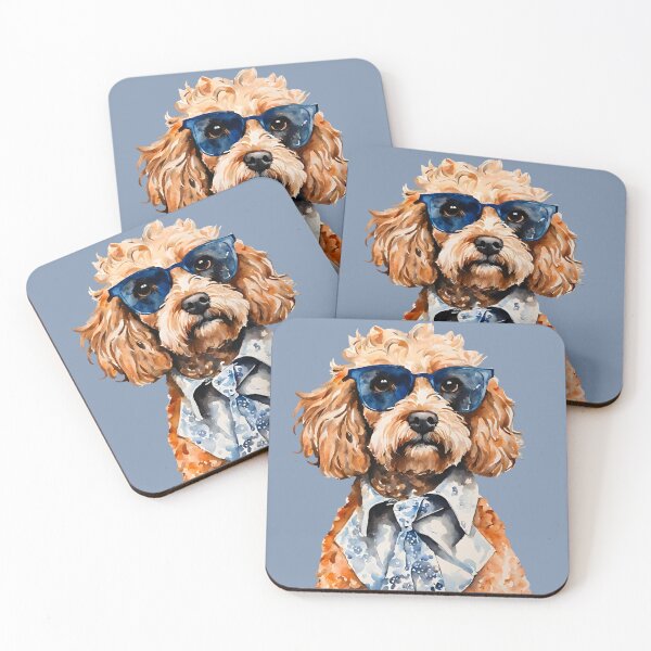 Item preview, Dapper Dood, Funny Doodle Dog Illustration  designed and sold by Happy Dog Doodles.