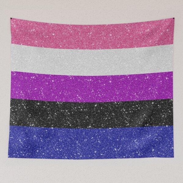 Item preview, Faux Glitter Gender Fluid Pride Flag Background designed and sold by LiveLoudGraphic.