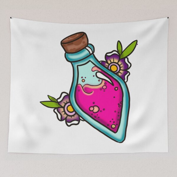 Item preview, Pink potion bottle designed and sold by HoodRatSwagger.