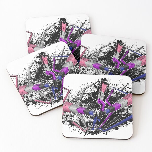 Item preview, Grunge Graffiti Gender Fluid Lightning and Arrows designed and sold by LiveLoudGraphic.