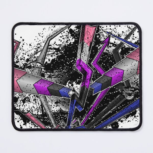 Item preview, Grunge Graffiti Gender Fluid Lightning and Arrows designed and sold by LiveLoudGraphic.