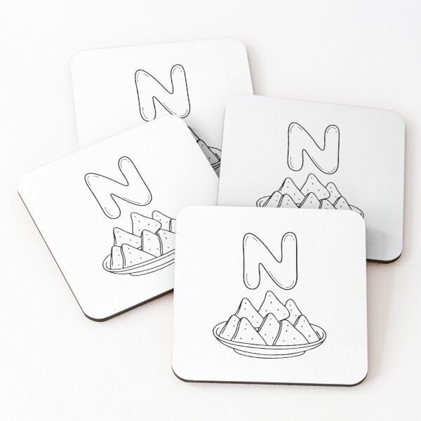 Item preview, An Illustration of letter N stand for Nachos designed and sold by rasagamastore.