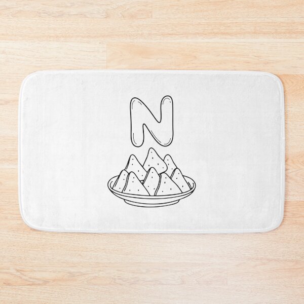 Item preview, An Illustration of letter N stand for Nachos designed and sold by rasagamastore.