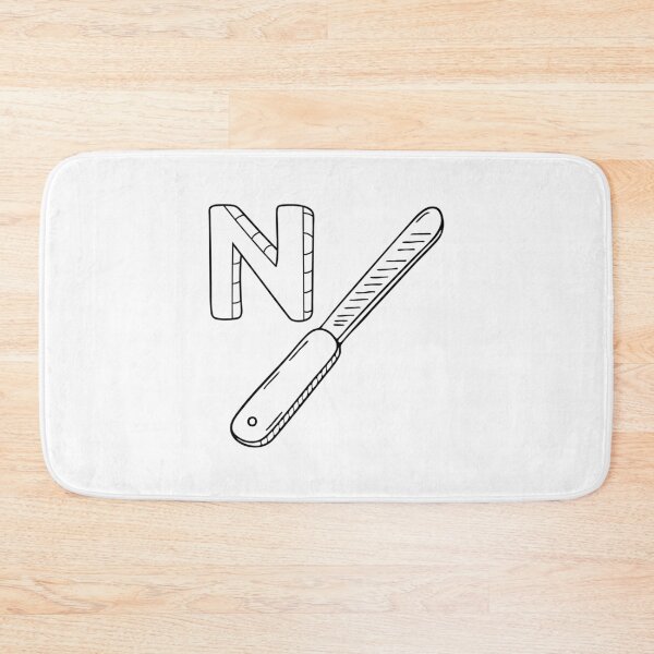 Item preview, An Illustration of letter N stand for Nail file designed and sold by rasagamastore.