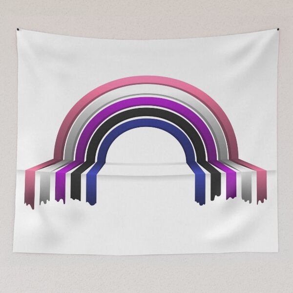 Item preview, Gender Fluid Pride Flag 3D Drip Rainbow Design designed and sold by LiveLoudGraphic.