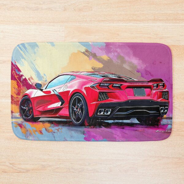 Item preview, Red Corvette Stingray C8 – Pop Art Edition designed and sold by AutoPopStudio.