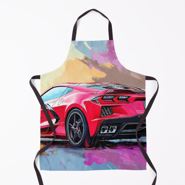 Item preview, Red Corvette Stingray C8 – Pop Art Edition designed and sold by AutoPopStudio.