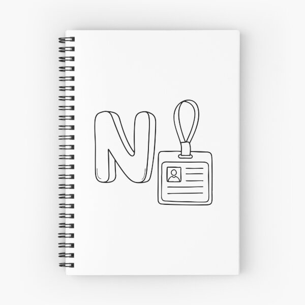Item preview, An Illustration of letter N stand for Name tag designed and sold by rasagamastore.