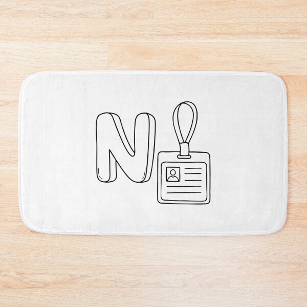Item preview, An Illustration of letter N stand for Name tag designed and sold by rasagamastore.