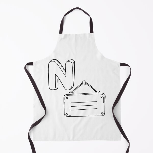 Item preview, An Illustration of letter N stand for Nameplate designed and sold by rasagamastore.
