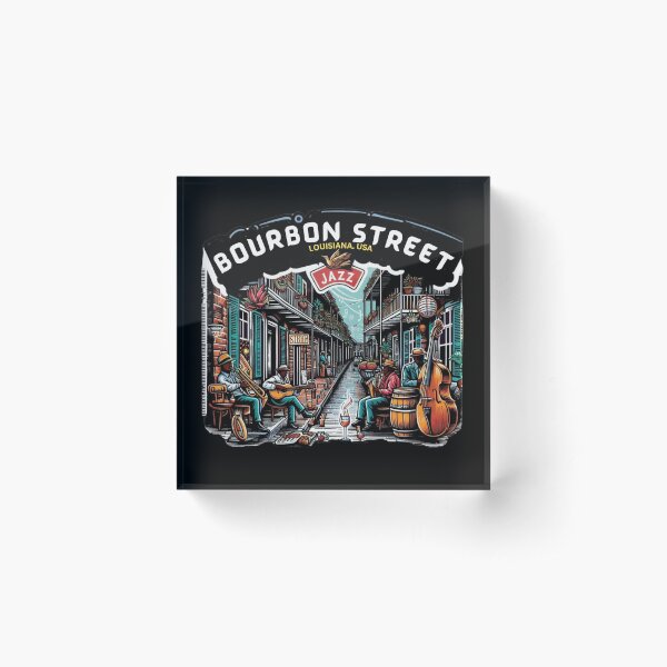 Item preview, Bourbon Street, Louisiana USA designed and sold by FineArtsPro.