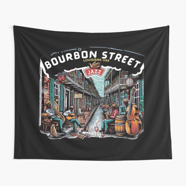 Item preview, Bourbon Street, Louisiana USA designed and sold by FineArtsPro.