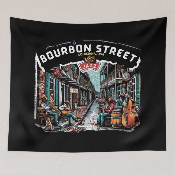 Item preview, Bourbon Street, Louisiana USA designed and sold by Myra365Art.